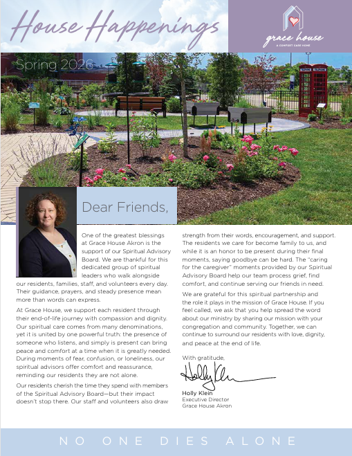 Grace House Akron Spring 2026 Newsletter